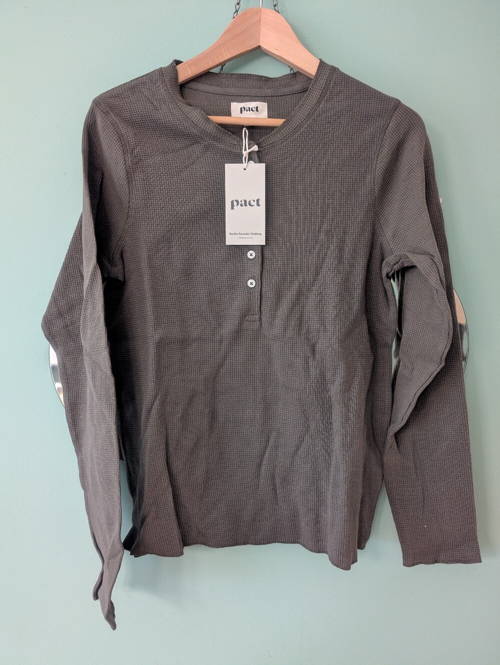 NWT Pact Apparel Henley Top